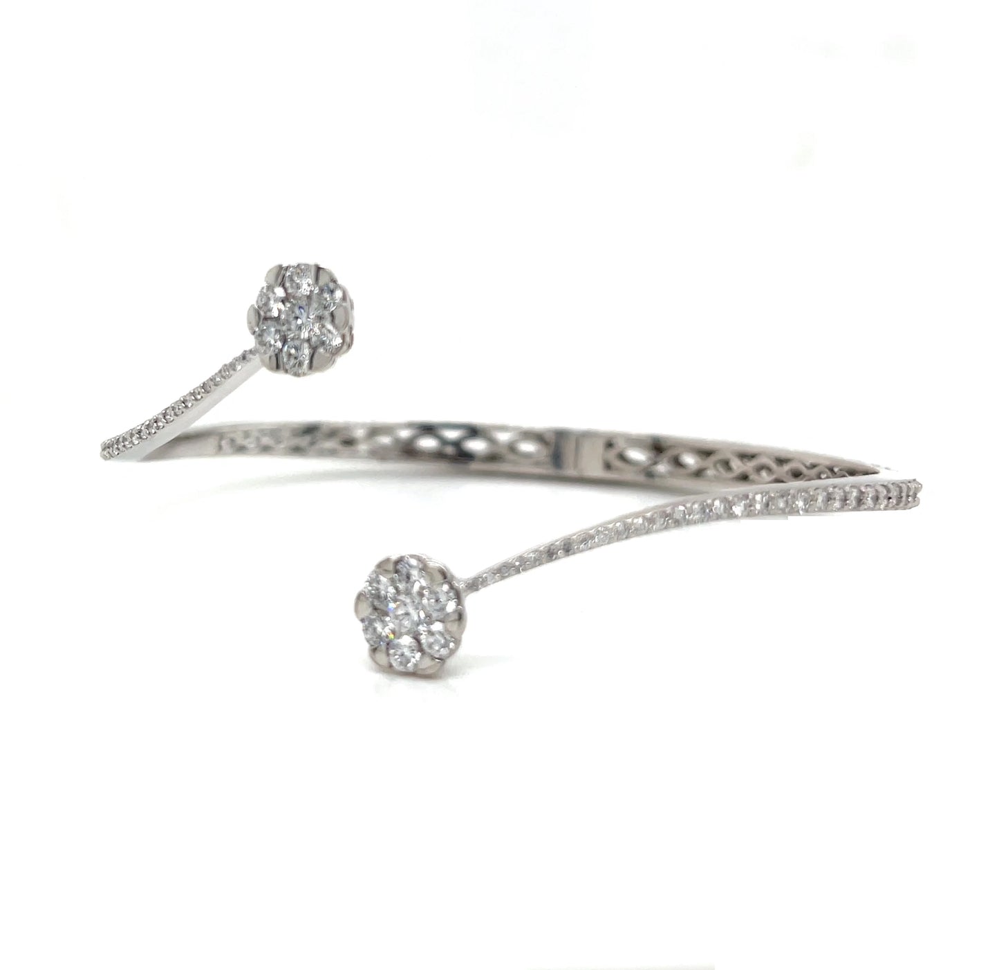 bangles bracelet 14kw ef vs2 hpht dia 1.30 cts