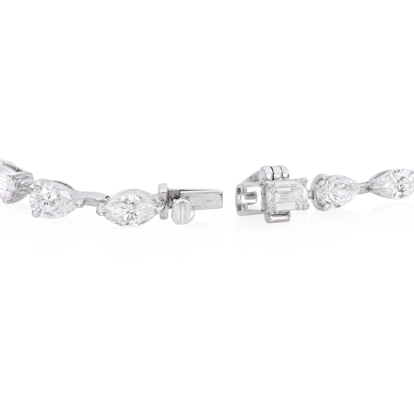 diamond multi shape flexible bracelet