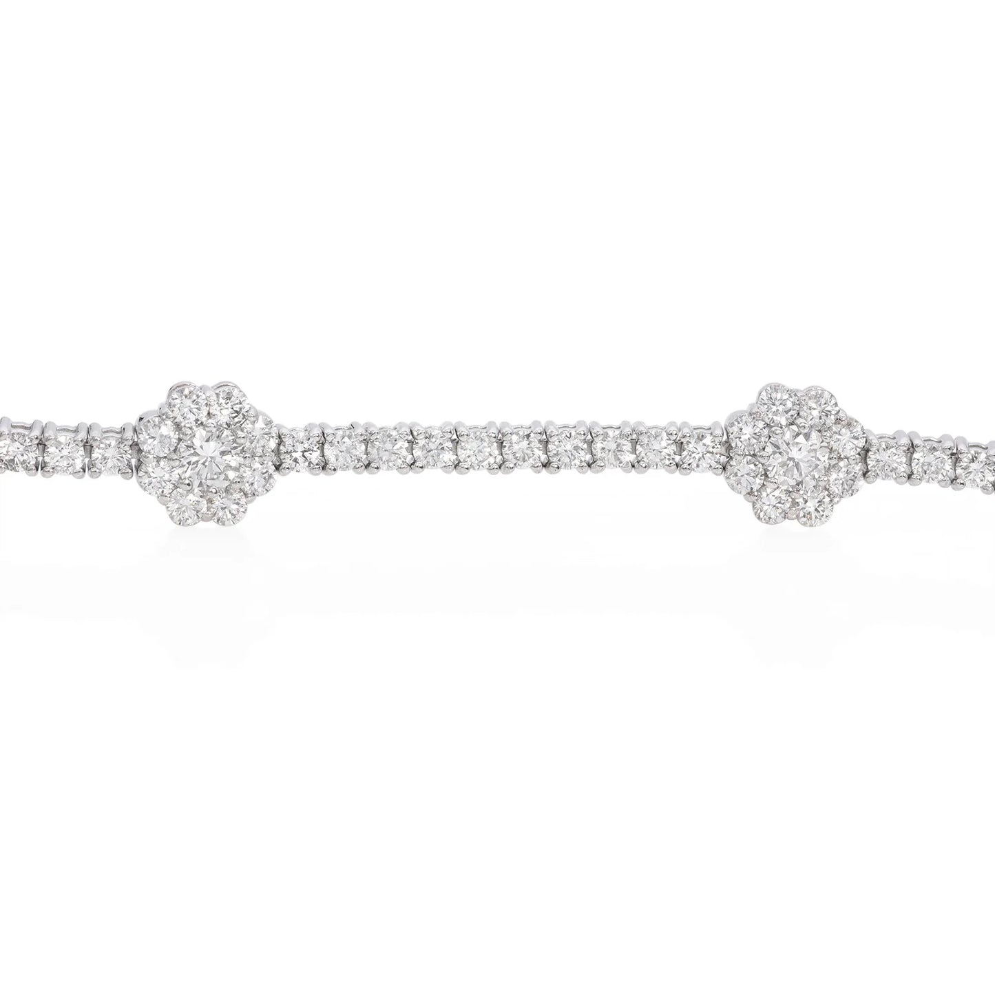 diamond floral bracelet