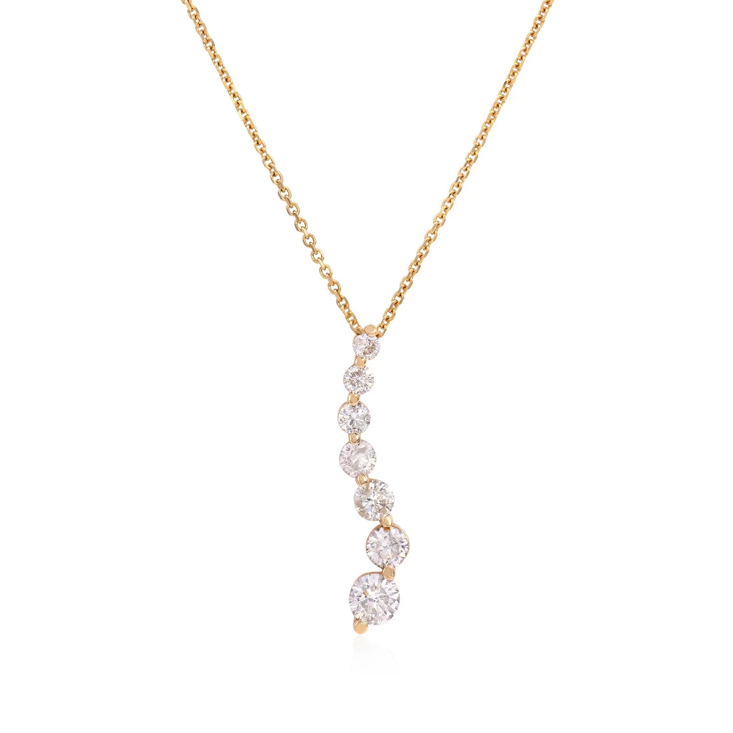 diamond journey necklace