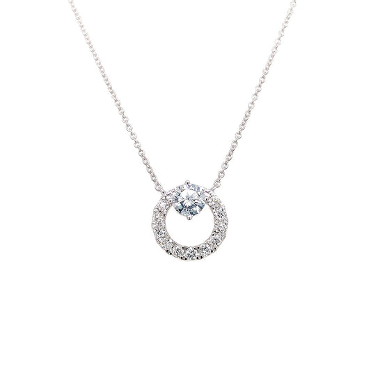 FANCY PENDANT 14KW EF12 HPHT DIA 0.72CTS