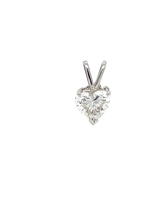 SOLITAIRE PENDANT 14KW EF SI1 HPHT DIA 0.72CTS