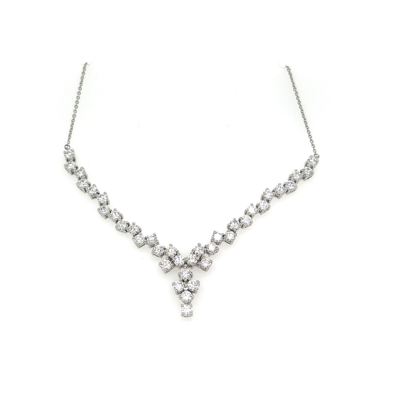 FANCY NECKLACE 14KW EF VS HPHT DIA 2.95CTS