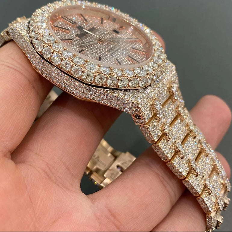 Full Iced Out Audemars Piguet Royal Oak Offshore - Moissanite Diamond Watch