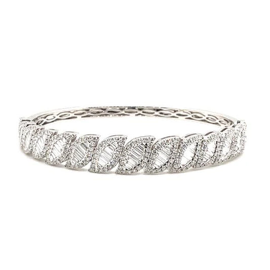 Diamond bangle bracelet