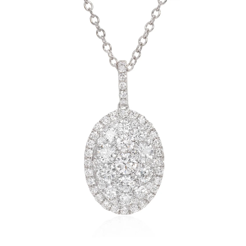 Diamond cluster pendant