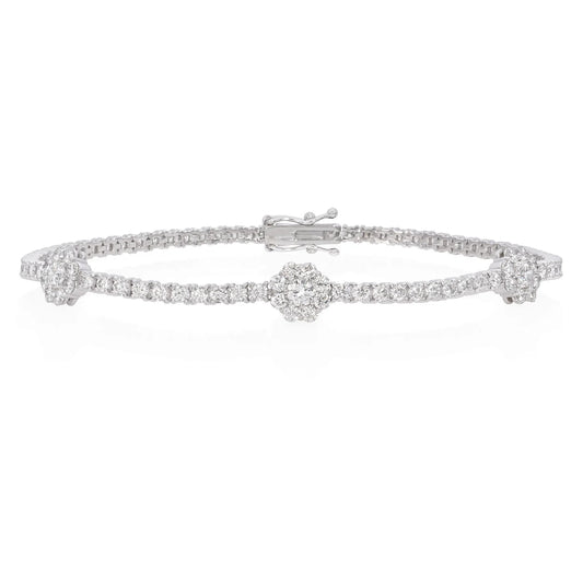 Diamond flexible bracelet