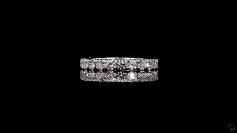 Round-cut Lab Grown Diamond Eternity Band Ring