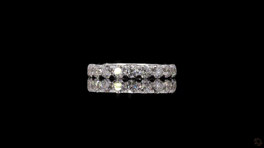 Round-cut Lab Grown Diamond Eternity Band Ring