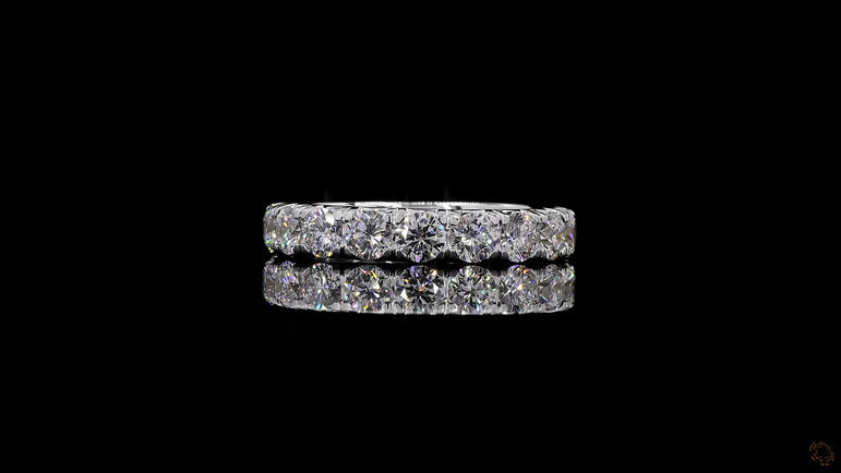 Round-cut Lab Grown Diamond Eternity Band Ring