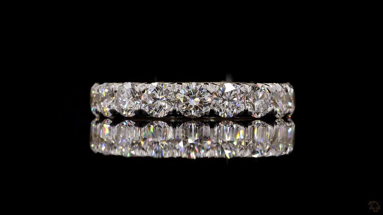 Round-cut Lab Grown Diamond Eternity Band Ring