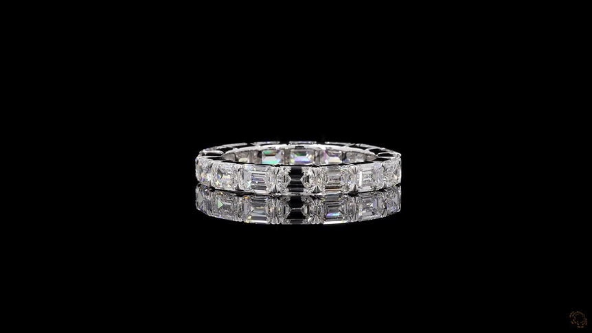 Emerald-cut Lab Grown Diamond Eternity Band Ring