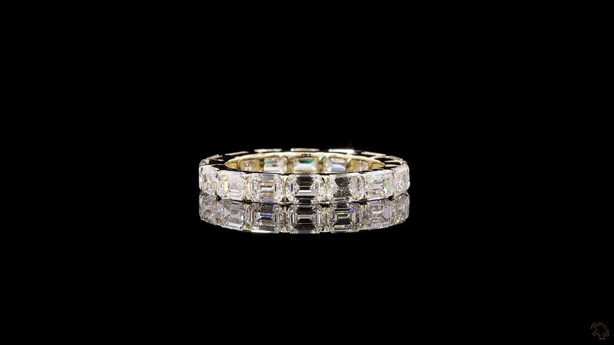 Emerald-cut Lab Grown Diamond Eternity Band Ring