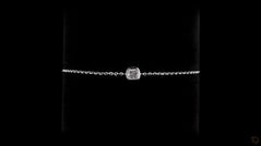 Cushion- cut Lab Grown Solitaire Diamond Bracelet