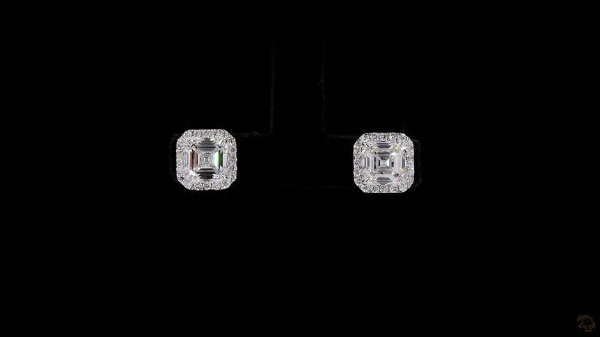 Asscher Lab Grown Diamond STUDS