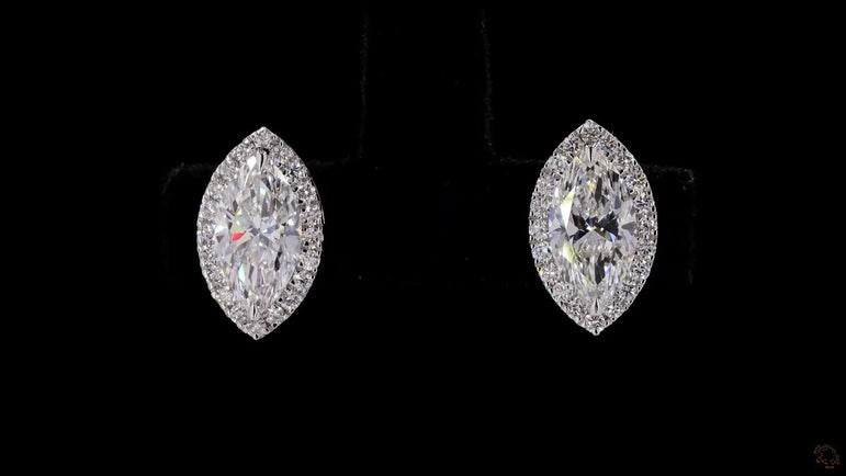 Marquise Lab Grown Diamond STUDS