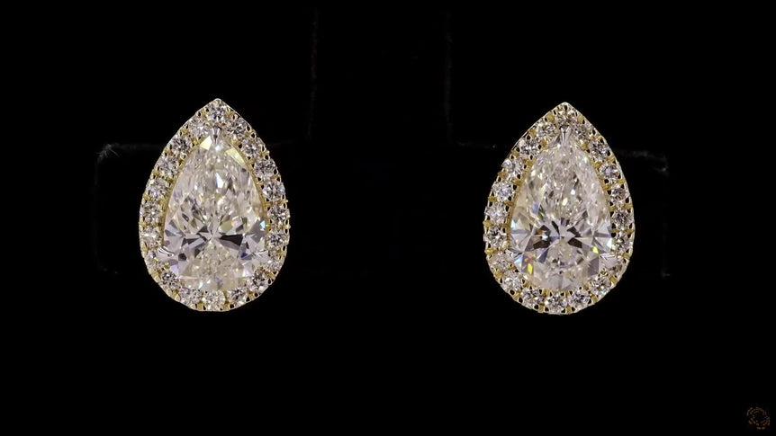 Pear Diamond STUDS