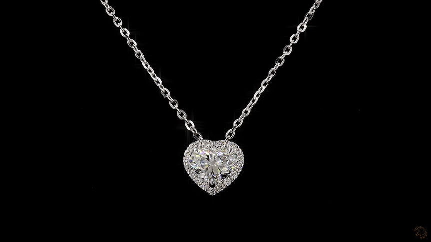 Lab Grown Heart Shaped Diamond Chain