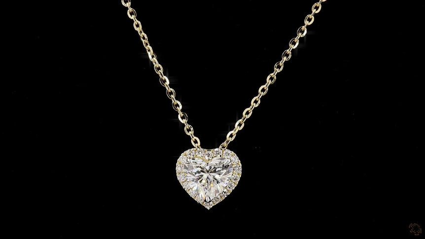 Lab Grown Heart Shaped Diamond Chain