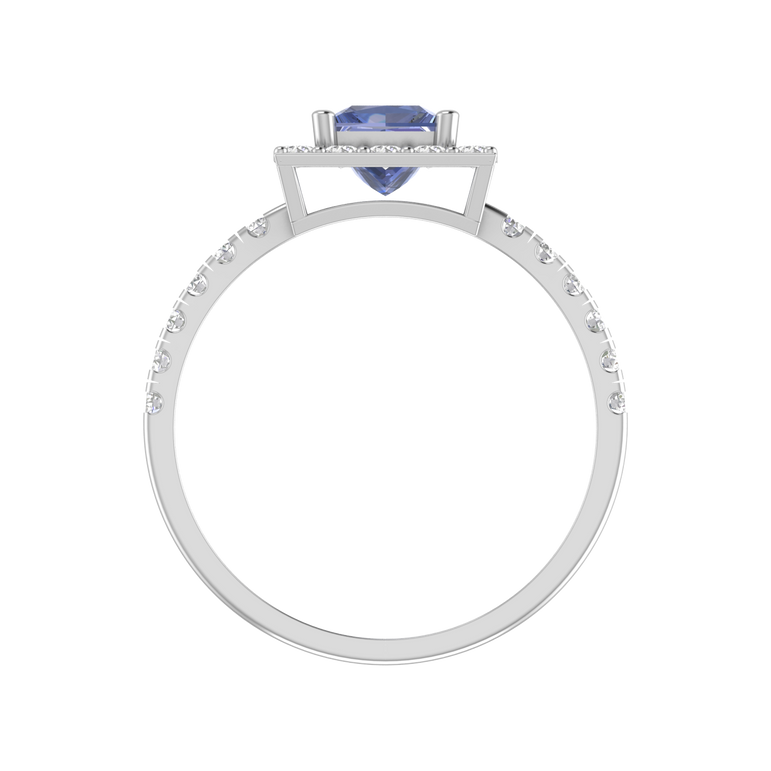 Tanzanite Ring | 28 Diamond pcs | 0.43ctw Natural Diamond | 14k Gold