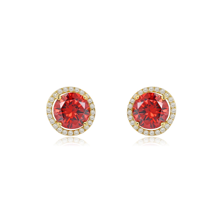 Round Earrings | 48 Diamond pcs | 0.34ctw Natural Diamond | 14k Gold