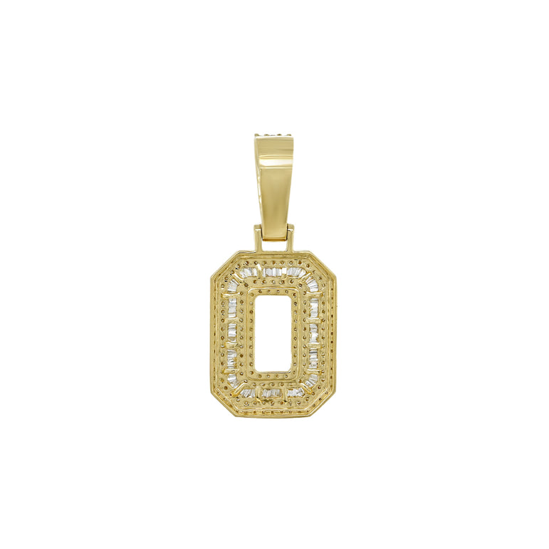 Zero Gravity Captivating 10k Solid Gold Pendant With Natural Diamond Shine