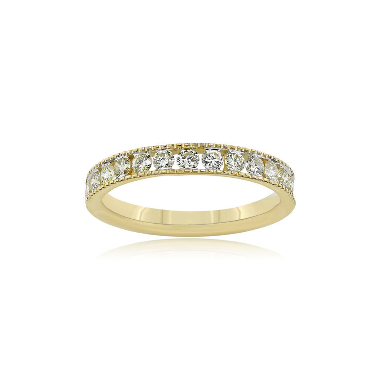 Anniversary Band | 14 Diamond pcs | 0.62ctw Natural Diamond | 14k Gold