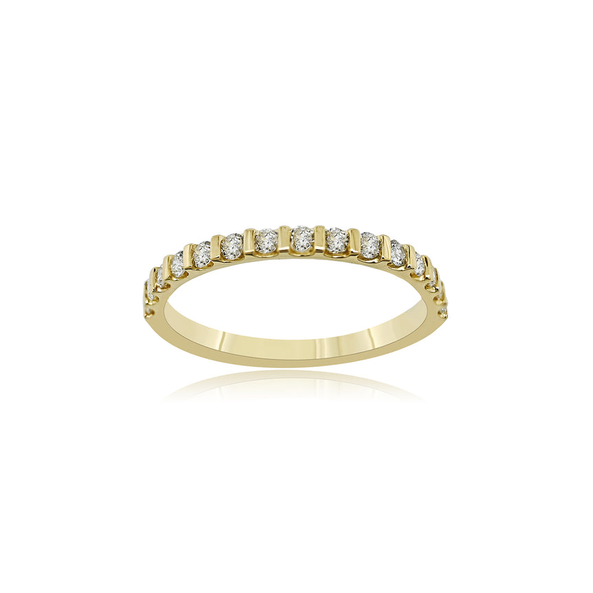 Fashion Band | 15 Diamond pcs | 0.37ctw Natural Diamond | 14k Gold